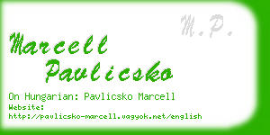 marcell pavlicsko business card